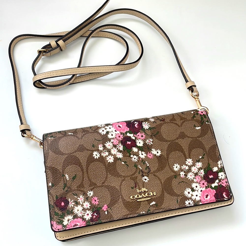 Coach Anna Foldover Crossbody -Wildflower